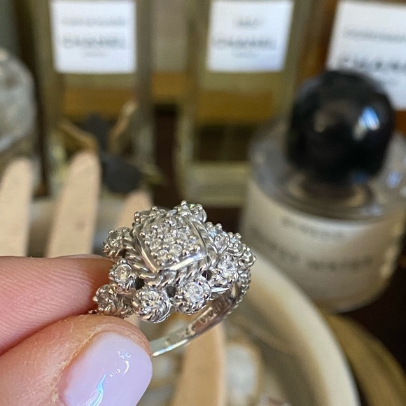 Judith Ripka Jewelry - Judith Ripka Sterling silver ring CZ size 8